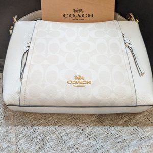 SMALL MARLON SHOULDER BAG IN SIGNATURE CANVAS